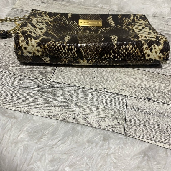 Vintage Brahmin Python Snakeskin Wristlet Clutch Bag - Picture 14 of 14